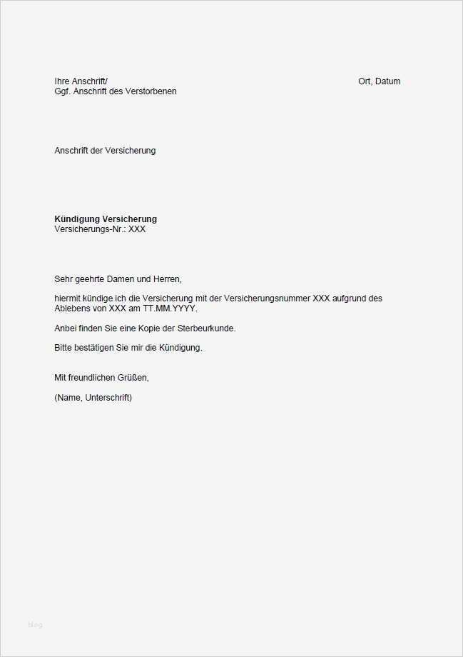 Kündigung Mietvertrag Bei Trennung Vorlage Wunderbar Kündigung Im todesfall • Was Muss Gekündigt Werden