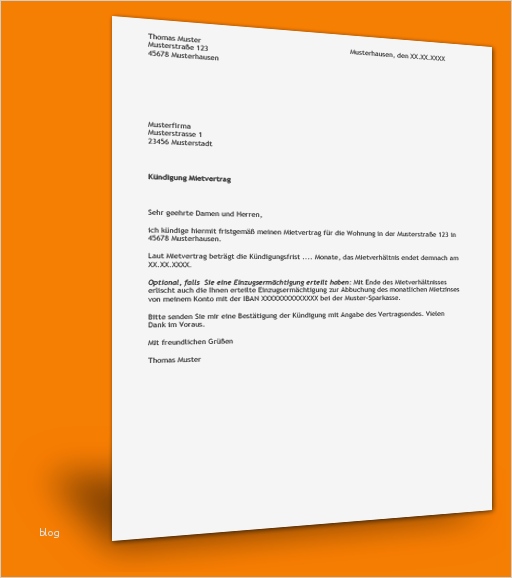 Kündigung Mietvertrag Vorlage Pdf Erstaunlich 9 Vorlage Wohnungskündigung