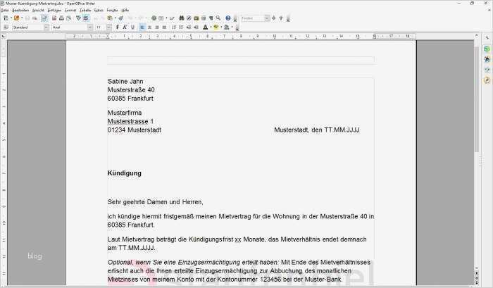 Kündigung Mietvertrag Vorlage Pdf Gut Kündigung Mietvertrag Vorlage Download