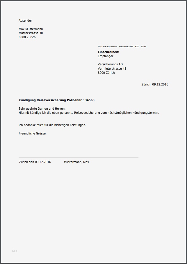 Kündigung Mobilfunkvertrag Vorlage Schön Kündigungsschreiben Für Reiseversicherung Kostenlos Als