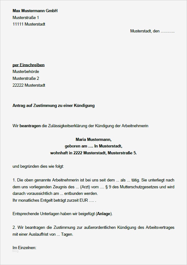 Kündigung Nach Elternzeit Durch Arbeitnehmer Vorlage Angenehm 42 Abmahnungen Und Kündigungsschreiben Im Paket
