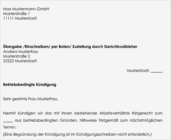 Kündigung Nach Elternzeit Durch Arbeitnehmer Vorlage Großartig Empfangsbestätigung Kündigung Muster Zum Download