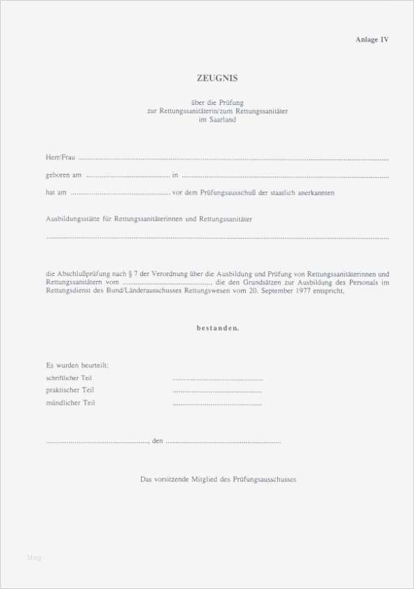 Kündigung öffentlicher Dienst Vorlage Bewundernswert Rettungssanitäter Zeugnis