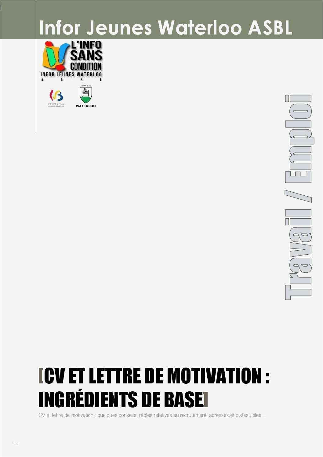 69 Best Of Kündigung öffentlicher Dienst Vorlage Bilder 2 CV et lettre de motivation ingré nts de base