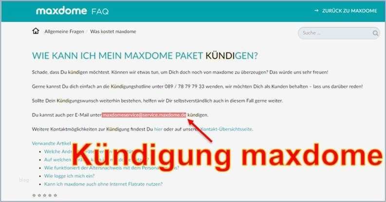 Kündigung Per Email Vorlage Inspiration Kündigung Beim Maxdome Per Email Codedocu De sonstiges