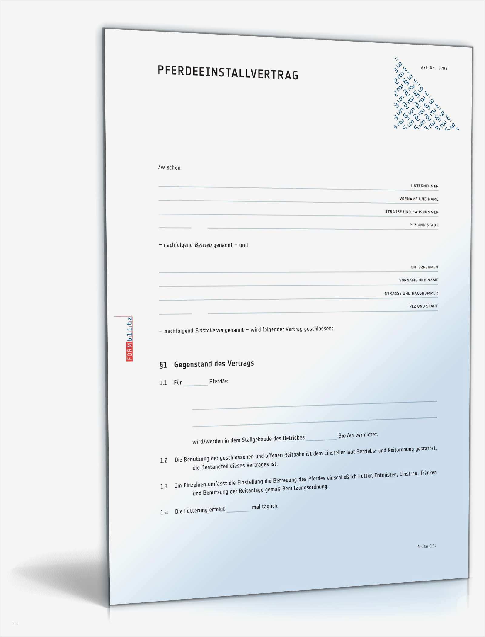 Kündigung Pferdebox Vorlage Neu Einstellvertrag Pferd Rechtssicheres Muster Zum Download