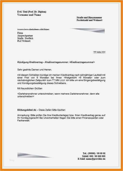 Kündigung Schreiben Vorlage Erstaunlich 8 Kündigung Schreiben Vorlage