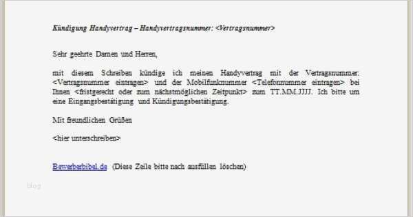 Kündigung Strom Umzug Vorlage Gut Handyvertrag Kündigen Kündigungsschreiben Vorlage Und