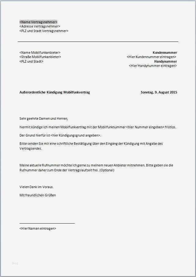 Kündigung Telekom Vorlage Neu Telekom Kündigung Umzug Vorlage Kündigung ...