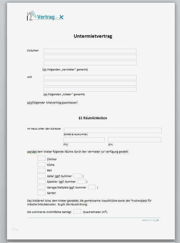 Kündigung Untermietvertrag Vorlage Schönste Kündigung Mietvertrag Vorlage Vermieter Kündigung