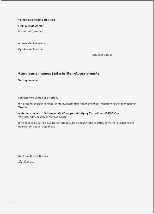 Kündigung Vorlage Erstaunlich Kündigung Mietvertrag Vorlage todesfall Kündigung