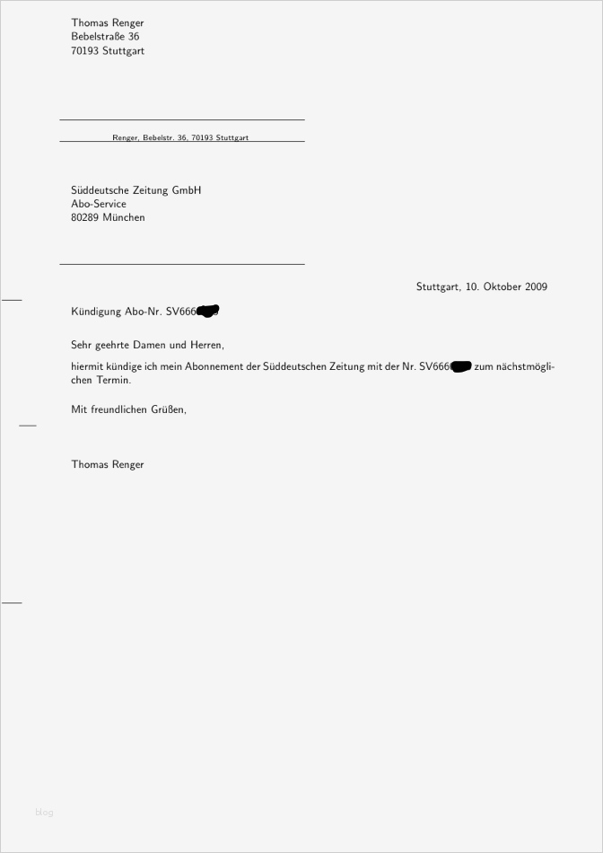 Kündigung Vorlage Zeitung Großartig Dentaku Kündigung