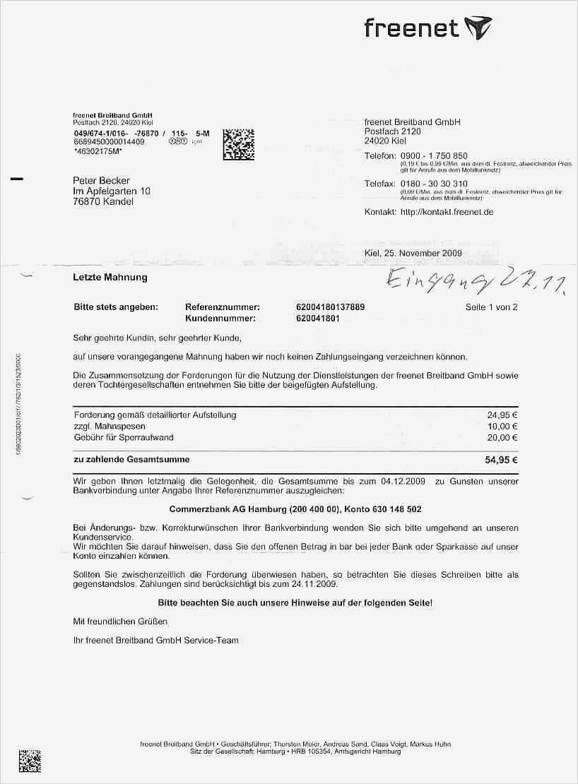 Kündigungsbestätigung Vorlage Fabelhaft Freenet