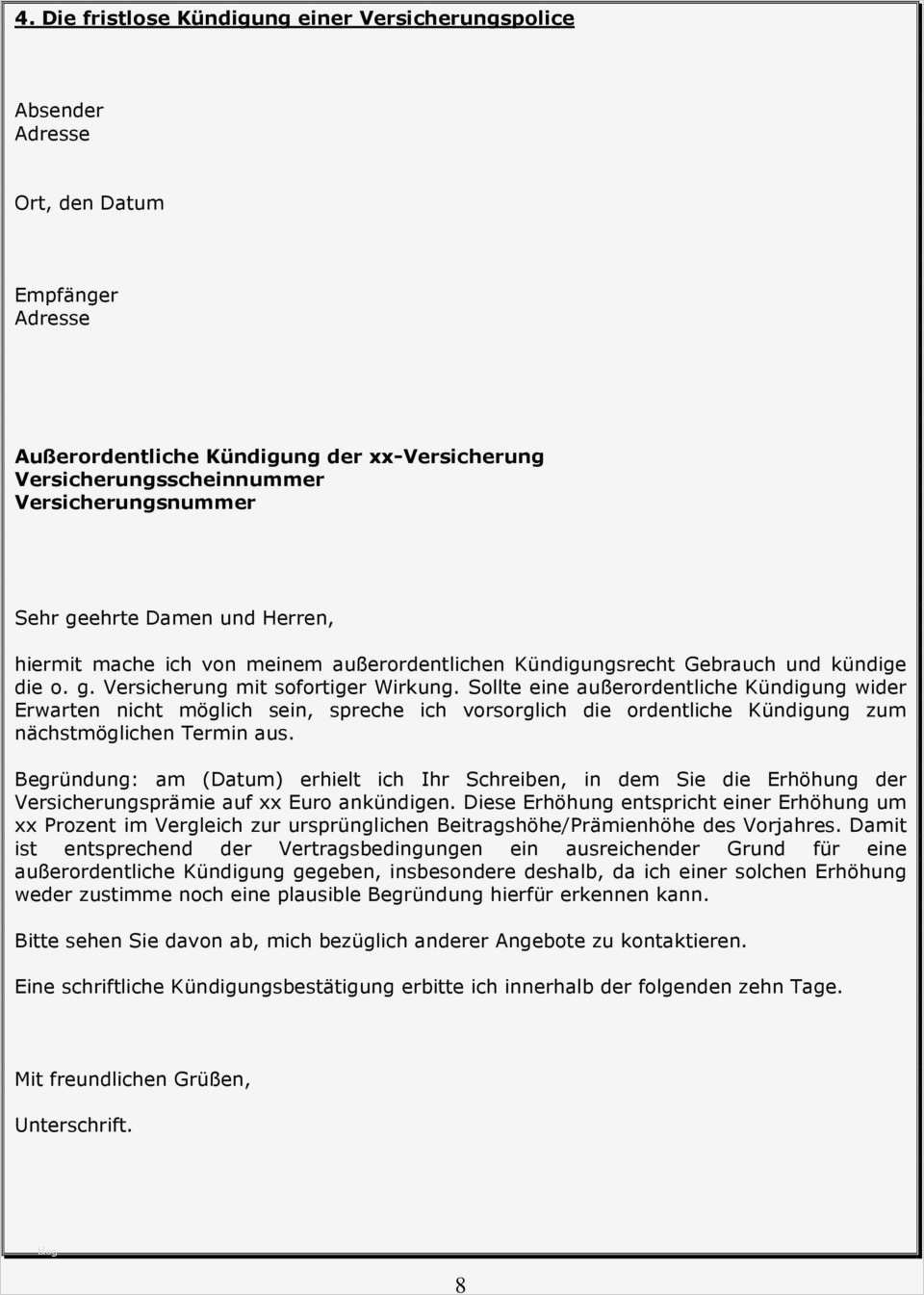 Kündigungsbestätigung Vorlage Inspiration Vorlagen Musterbriefe Und Wichtigsten Infos Zum thema