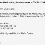 Kündigungsschreiben Bankkonto Vorlage Erstaunlich Girokonto Kündigen Konto Auflösen formular Vorlage