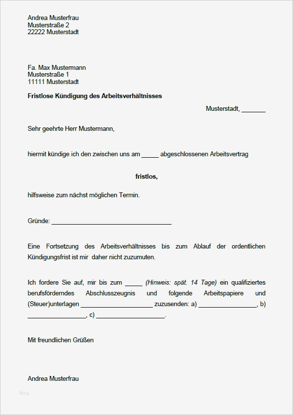 Kündigungsschreiben Vorlage Arbeit Einzigartig Arbeitnehmer Paket Kündigungen Abmahnungen sofort Download
