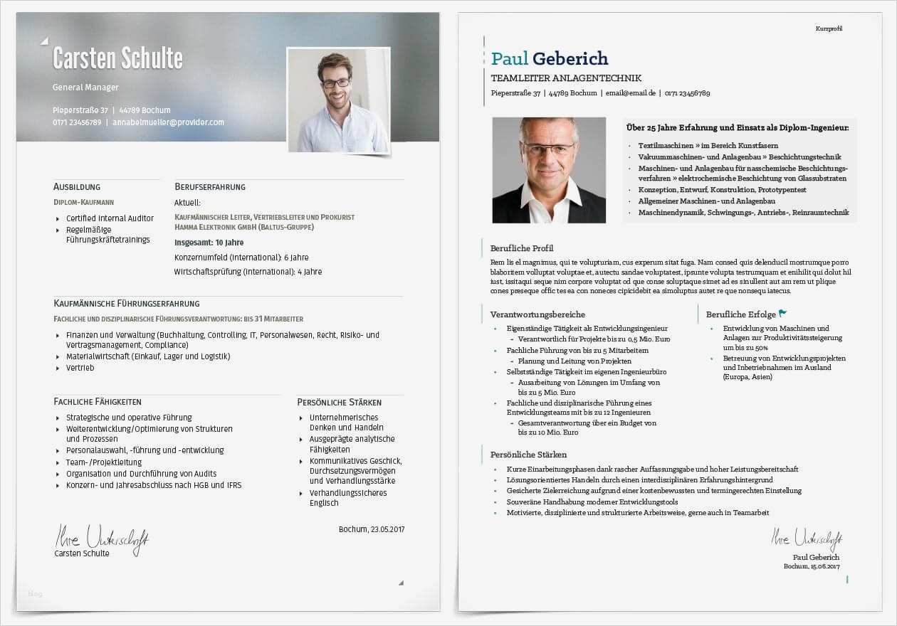 Kurzprofil in der Bewerbung Alle wichtigen Infos auf