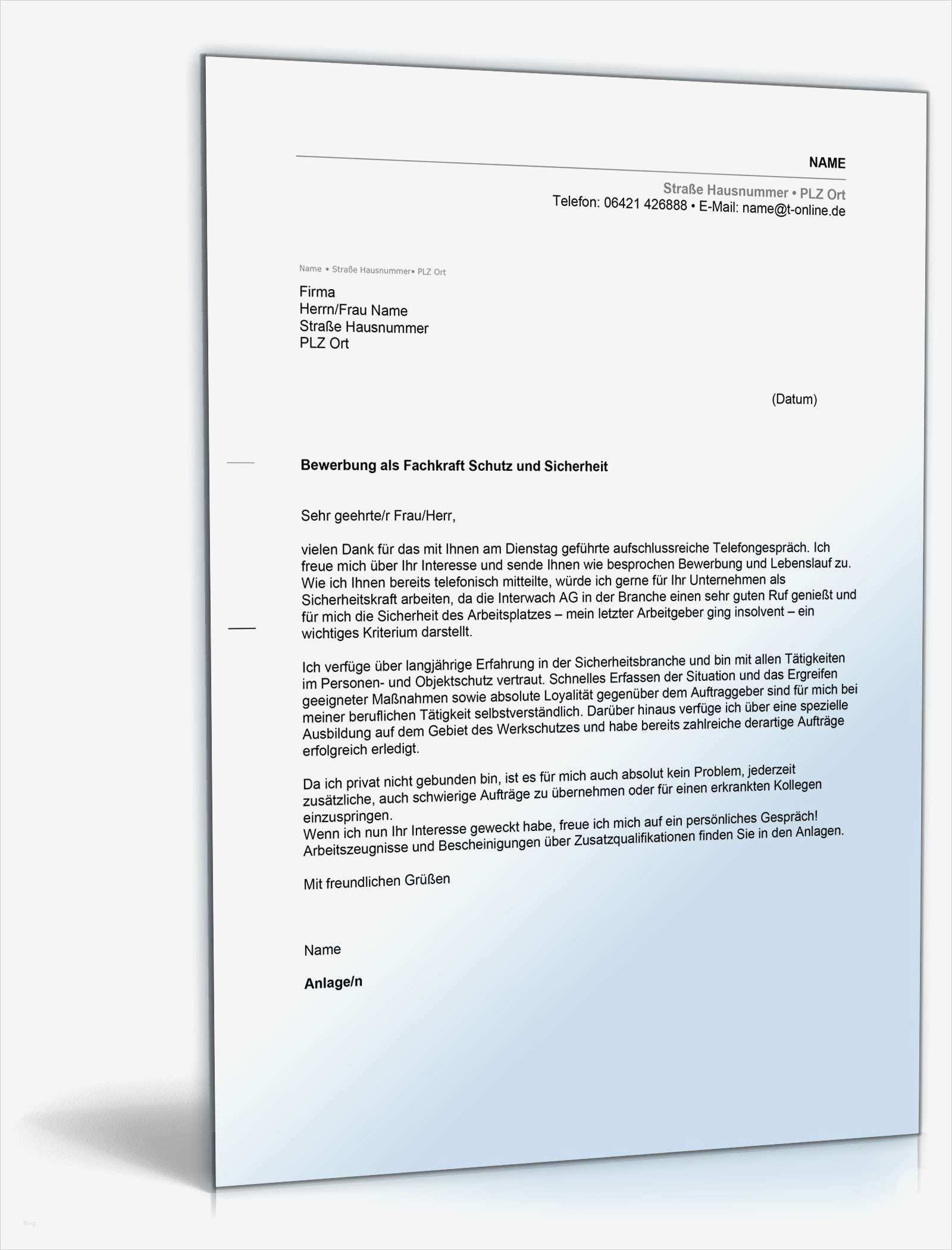 Lagerlogistik Bewerbung Vorlage Erstaunlich Anschreiben Bewerbung Sicherheits Nst