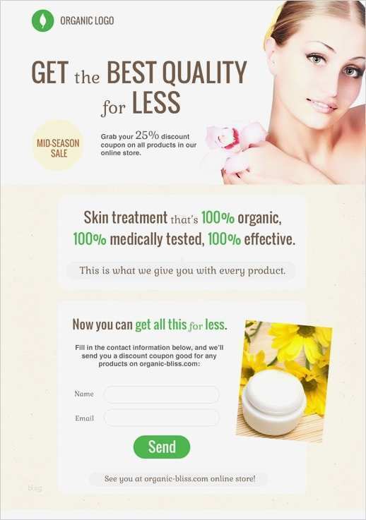 Landing Page Vorlage Inspiration Vorlagen Für Aktionsseiten Von Getresponse