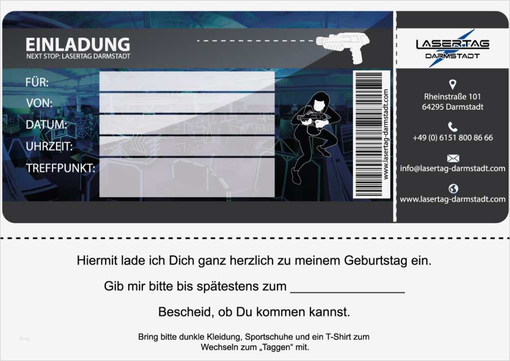 Lasertag Einladung Vorlage Luxus Kindergeburtstag Lasertag Darmstadt