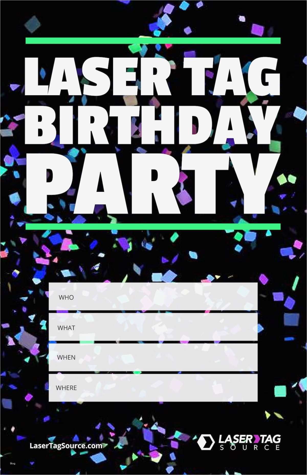 Lasertag Einladung Vorlage Schön Einladungskarten Kindergeburtstag Lasertag