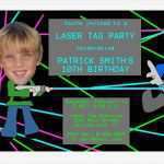 Lasertag Gutschein Vorlage Luxus Laser Tag Geburtstag Einladung Zu Einer Feier Individuelle