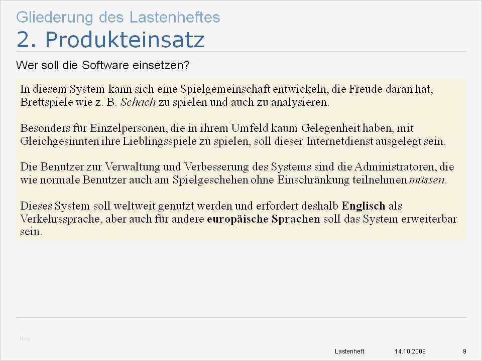 Lastenheft Erstellen Vorlage Großartig Lastenheft Beispiel Fertiges Referat Handout