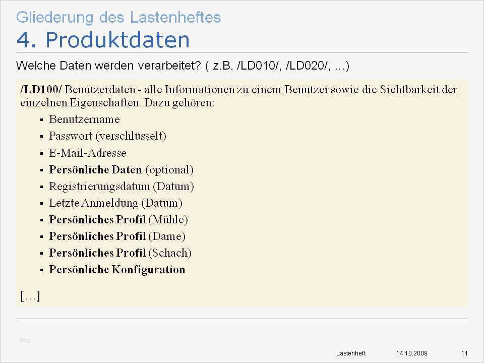 Lastenheft Erstellen Vorlage Hübsch Lastenheft Beispiel Fertiges Referat Handout