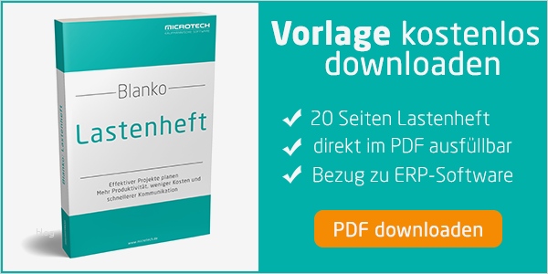 Lastenheft Vorlage Erstaunlich Lastenheft Vorlage Und Anleitung Zum Download Als Pdf