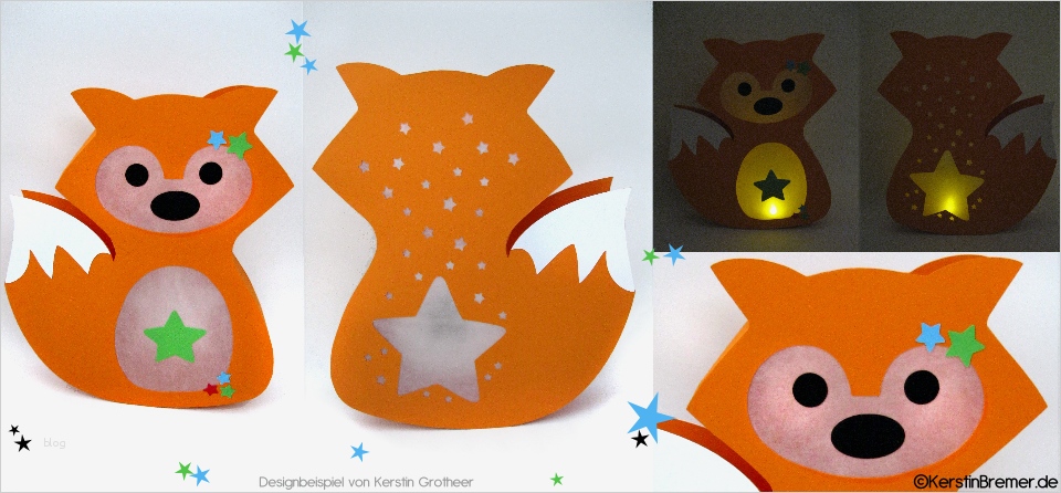 Laterne Vorlage Süß Plotterdatei Fuchs Laterne Kerstinbremer