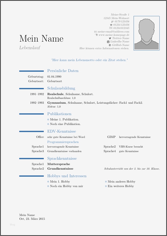 Latex Vorlage Lebenslauf Elegant Wie Man Mit Latex Einen Lebenslauf Schreibt – Der