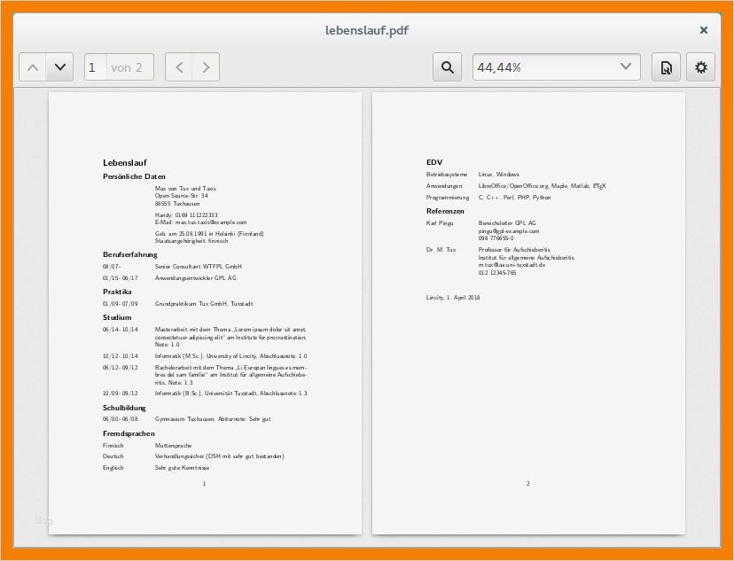 Latex Vorlage Lebenslauf Erstaunlich 8 Lebenslauf Latex