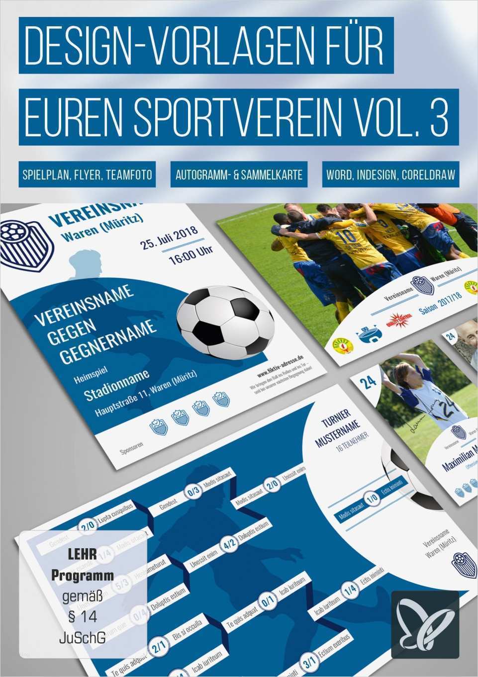 Layout Flyer Vorlagen Elegant Design Vorlagen Für Vereine Flyer Erstellen Turnierplan