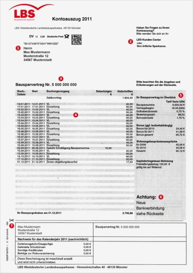 Lbs Bausparvertrag Widerrufen Vorlage Elegant Erfreut Kontoauszug Vorlagen Fotos Bilder Für Das