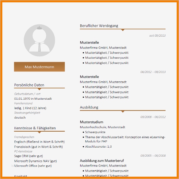 Lebenslauf 2017 Vorlage Genial 9 Lebenslauf 2017