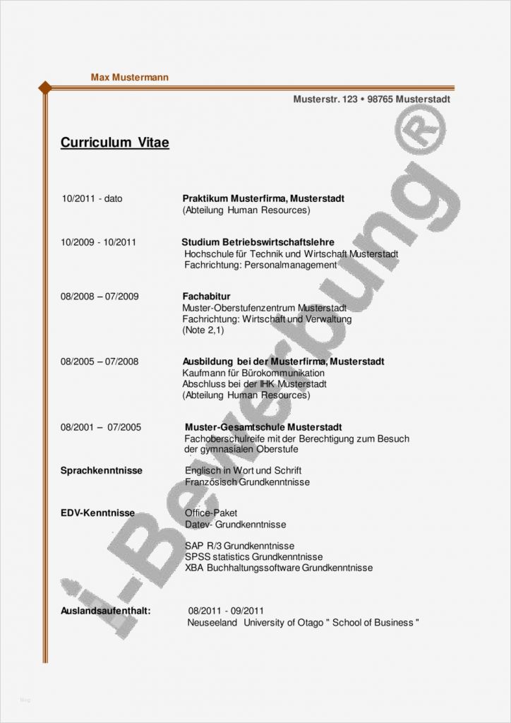 Lebenslauf Berufsanfänger Vorlage Cool Lebenslauf formulieren Für Berufsanfänger