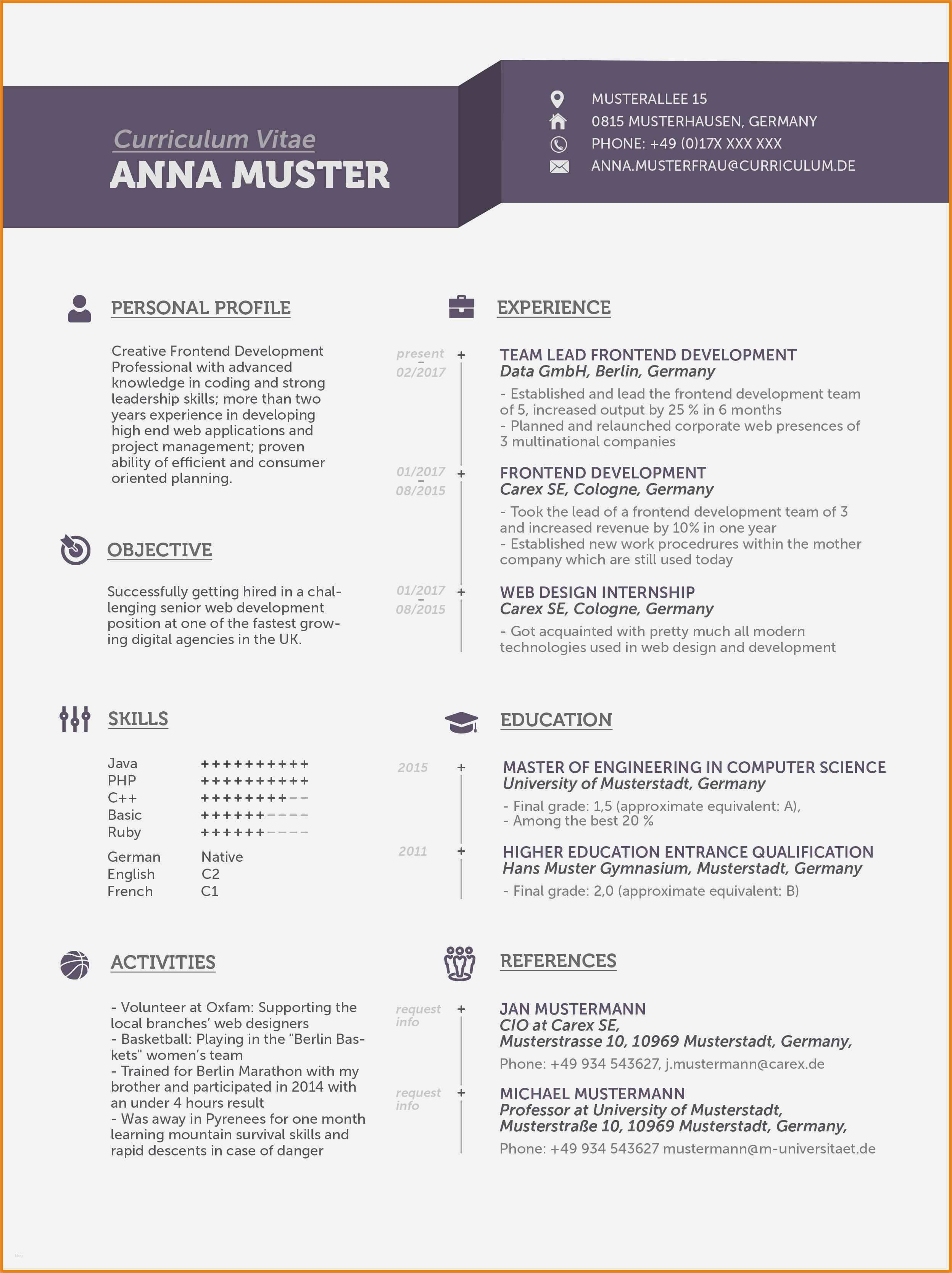 Lebenslauf Englisch Vorlage Wunderbar 10 Englisch Cv Vorlage