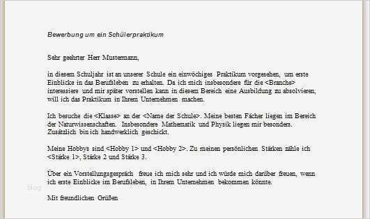 Lebenslauf Für Praktikum Schüler Vorlage Elegant Bewerbung Praktikum Schüler – Kostenlose Vorlage Und