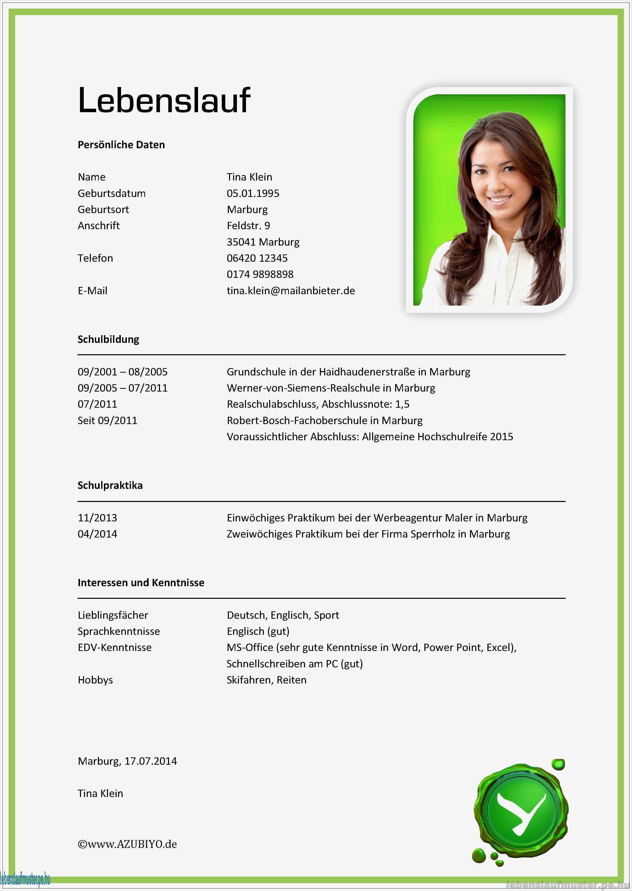 Lebenslauf HTML Vorlage Elegant Lebenslauf Ausbildung Vorlage Lebenslauf Beispiel