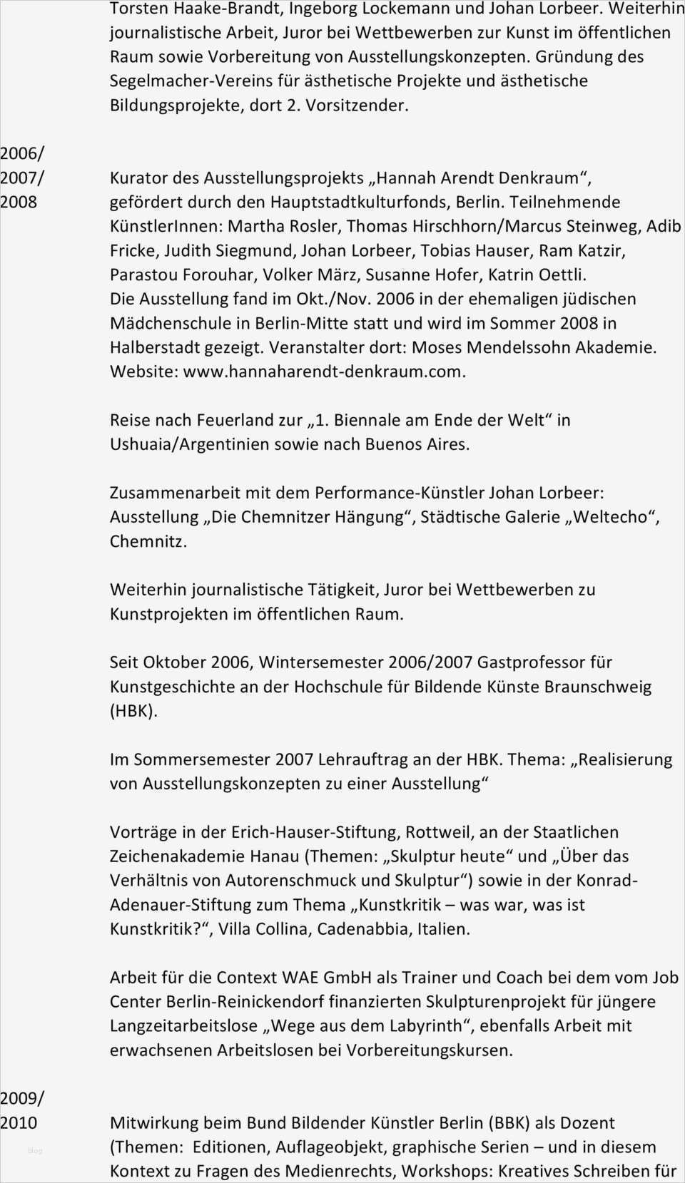 Lebenslauf Künstler Vorlage Elegant Charmant Lebenslauf Für Freischaffende Künstler Ideen