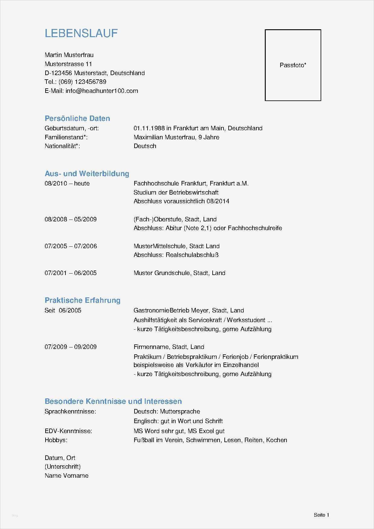 Lebenslauf Kurz Vorlage Erstaunlich Kurz Cv Vorlage Lebenslauf Beispiel