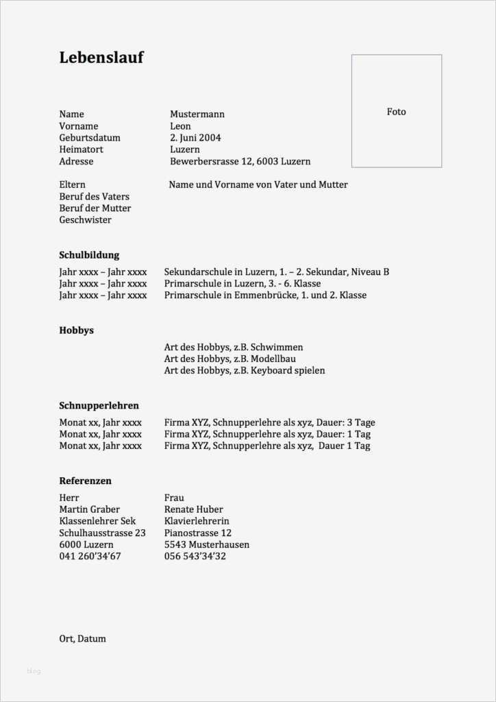 Lebenslauf Lehrling Vorlage Erstaunlich Lebenslauf Vorlage Für Schüler
