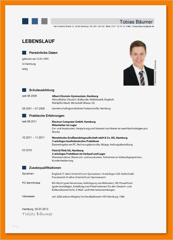 Lebenslauf Mit Bild Vorlage Süß 8 Lebenslauf Mit Bild
