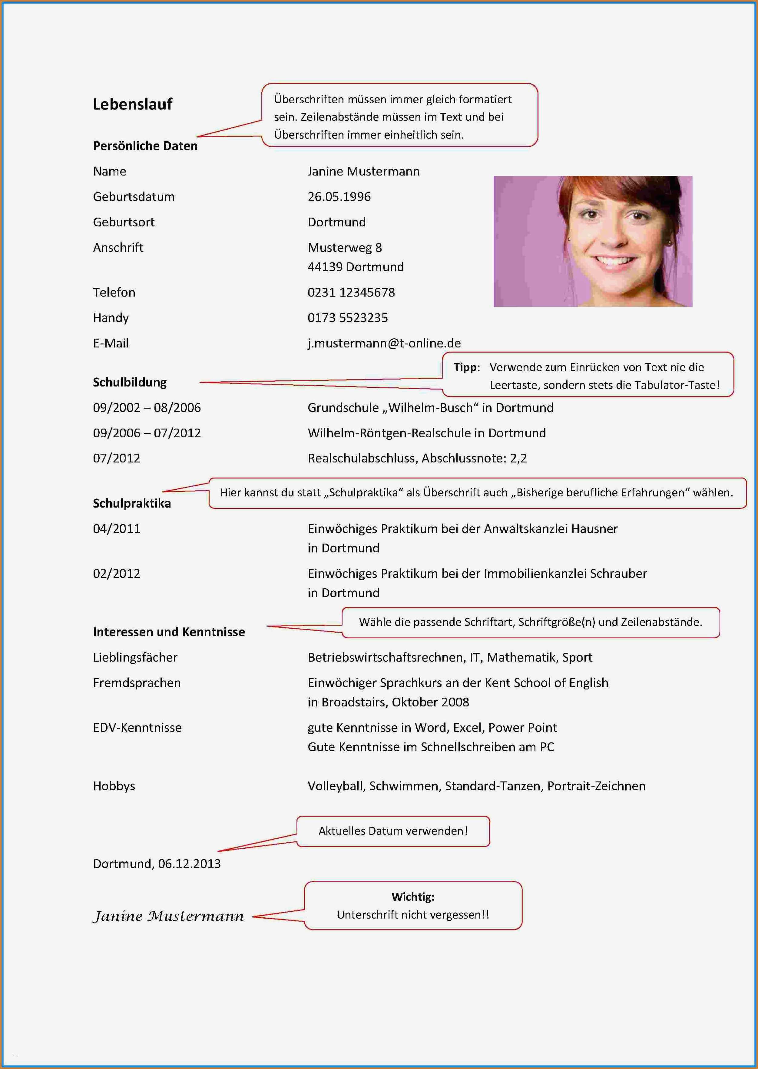Lebenslauf Powerpoint Vorlage Bewundernswert 7 Lebenslauf Schüler Vorlage