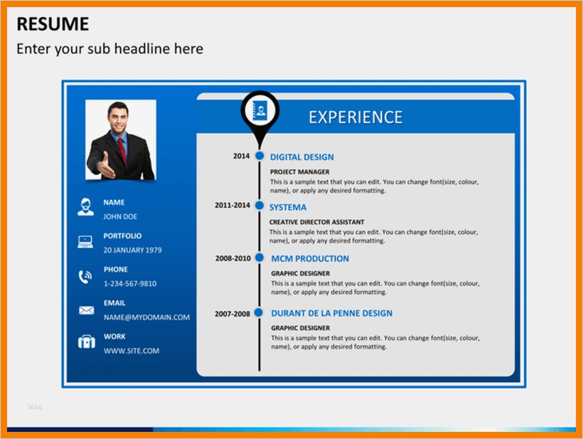 Lebenslauf Powerpoint Vorlage Gut 10 Lebenslauf Powerpoint