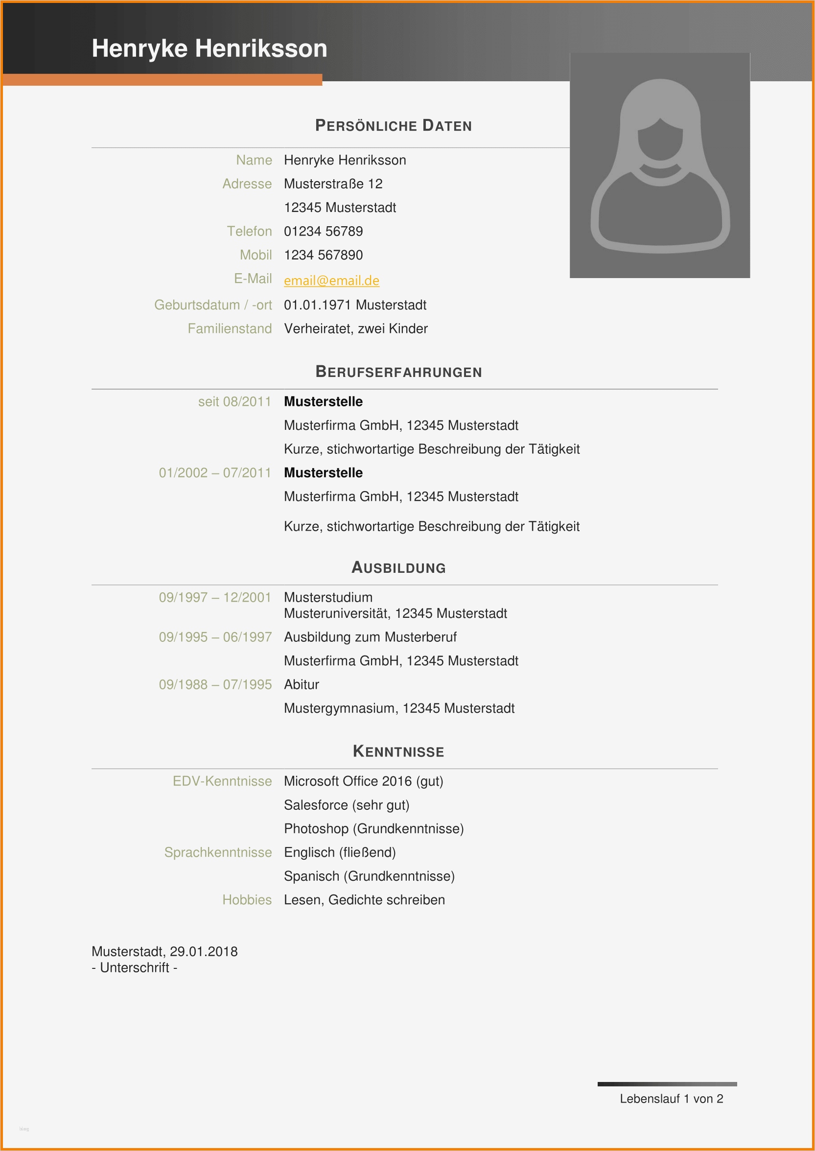 Lebenslauf Schreiben Vorlage Beste 5 Lebenslauf Schreiben Vorlage