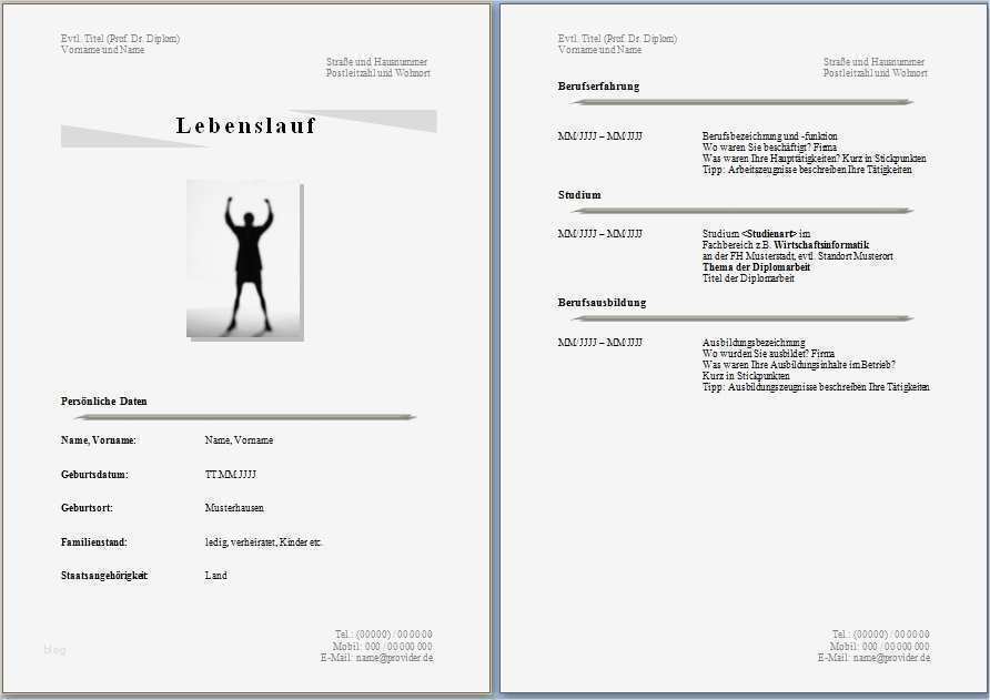 Lebenslauf Schreiben Vorlage Süß Kostenlose Lebenslaufvorlagen Zum Herunterladen Fice