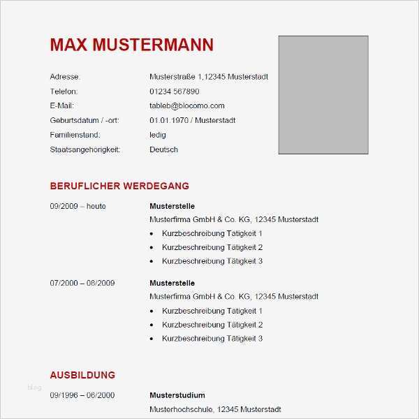 Lebenslauf Schule Vorlage Luxus Vorlage 60 Tabellarischer Lebenslauf