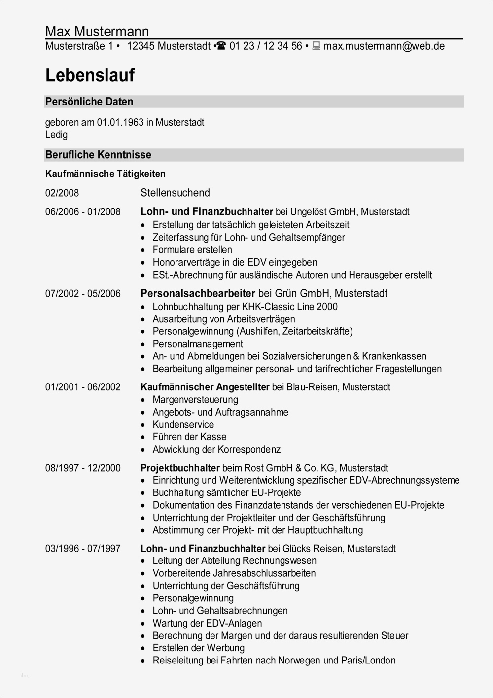 Lebenslauf Tabellarisch Vorlage Wunderbar 1x1 Der Lebenslauf