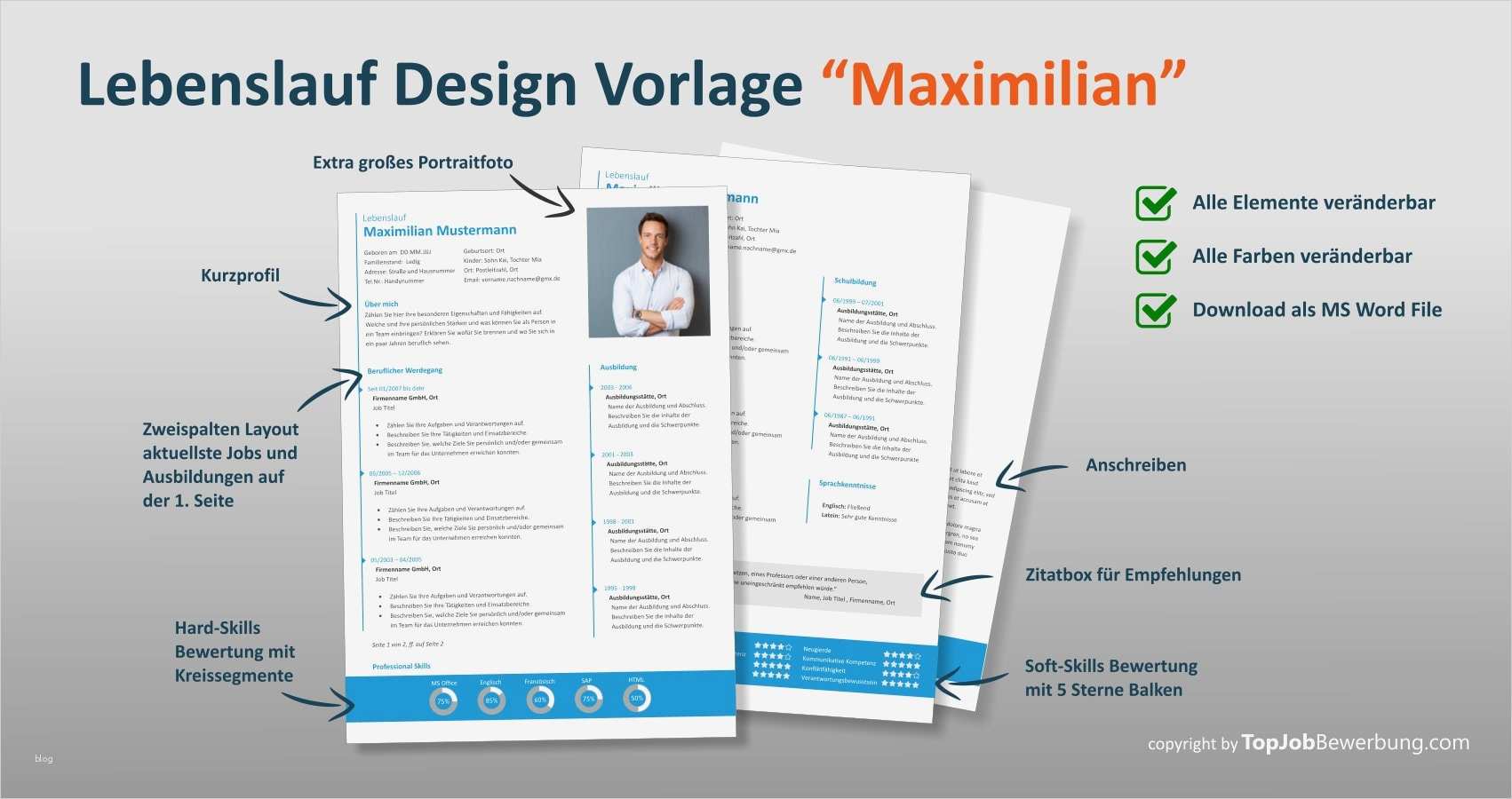 Lebenslauf Vorlage 2017 Inspiration Lebenslauf Design Vorlage Professionelle Bewerbung 2017